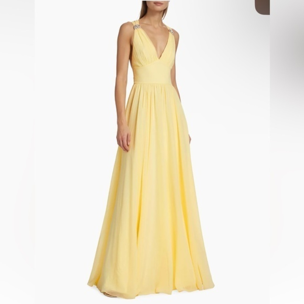 NWT - Sachin & Babi - Yellow Kenzia Gown - Size 12